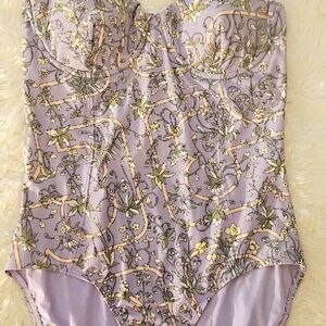 Tory Burch Lavender Floral Swinsuit